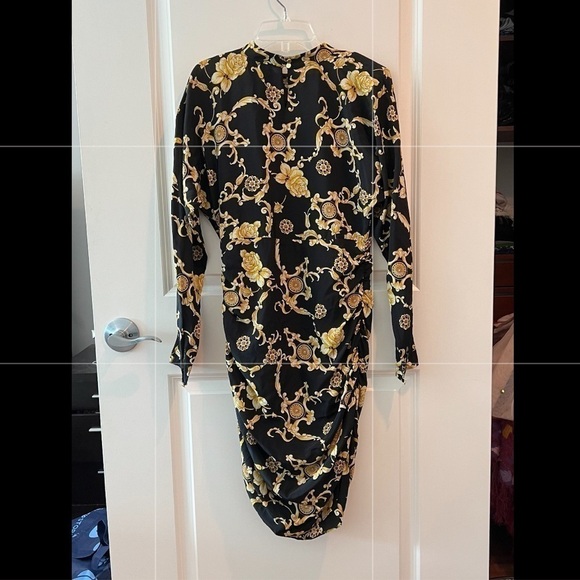 VERONICA BEARD Amile Ruched Silk Long Sleeve Dress - Picture 12 of 16